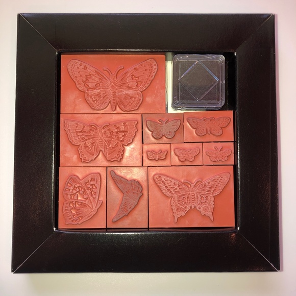 VICTORIAN BUTTERLIES Foam Rubber Stamp Set of 10 by Rubber Stampede - Picture 5 of 11